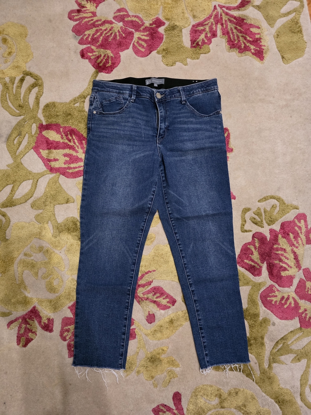 Wit & Wisdom Dark Blue Cropped Ankle Jeans
